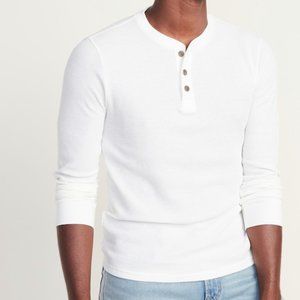 Old Navy Thermal-Knit Henley for Men NWOT